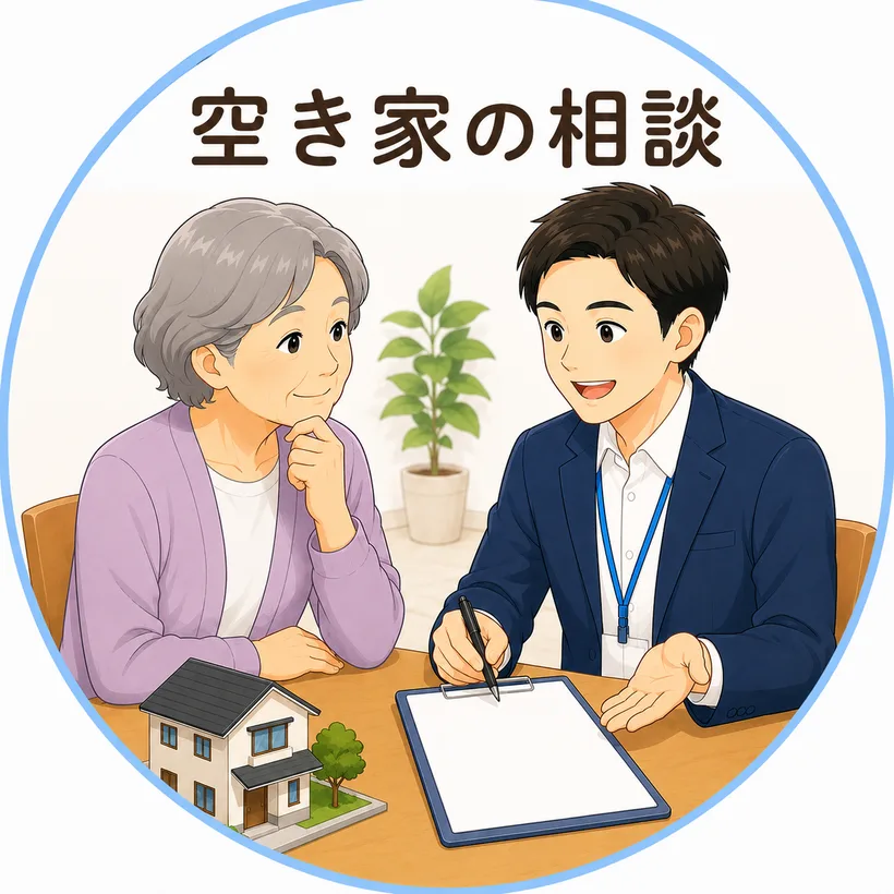 空き家の相談のイラスト